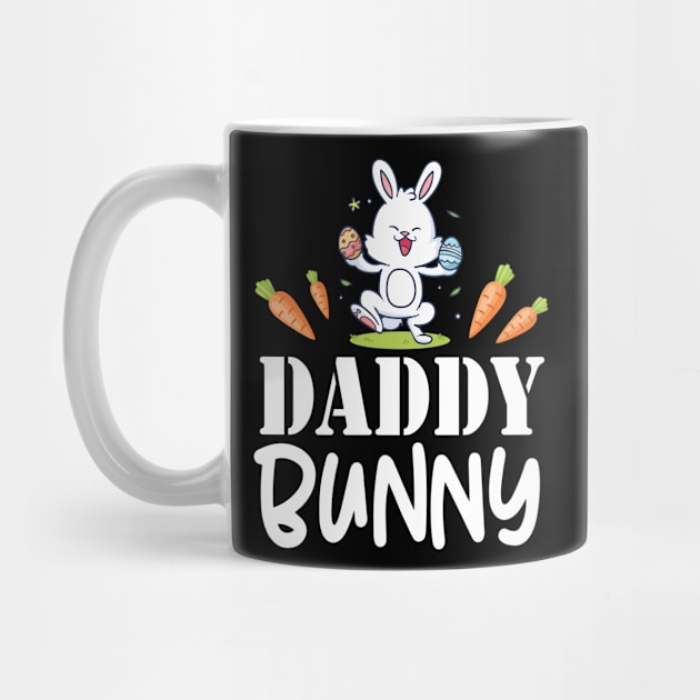 Bunny Play Easter Eggs Carrots Happy Easter Day Daddy Bunny by joandraelliot